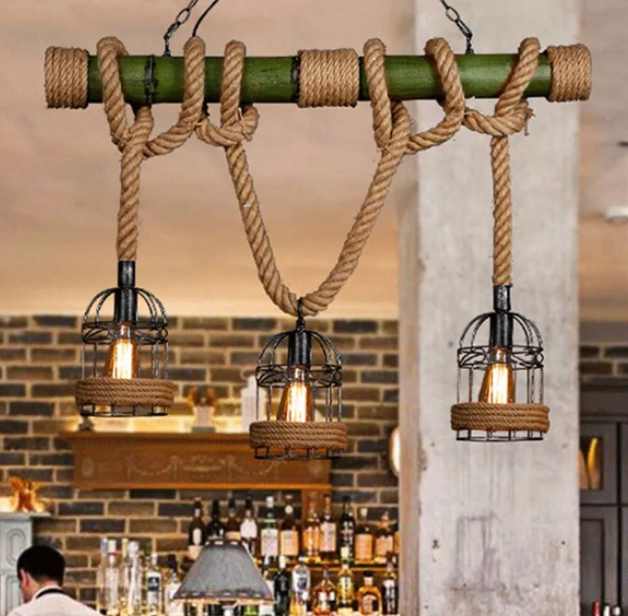 Lampade: Retro Deckenlampe Vintage Leuchte Pendel – Nuovo e nell'imballaggio originale da Amriswil venduto da JaJa-Express 5