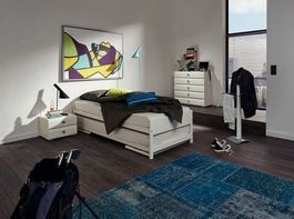 Raumsparbett LIDO weiss 2 x 90 x 200 cm