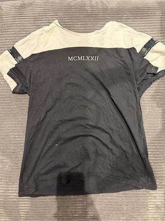 SikSilk T-Shirt Herren schwarz/weiss Gr. M Rückenprint
