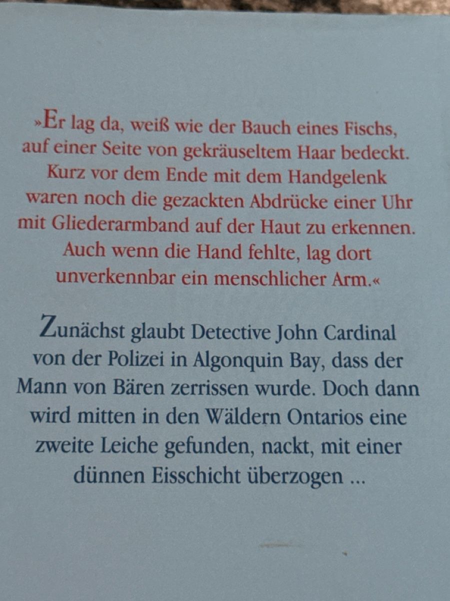 Libri: Giles Blunt : Blutiges Eis – Usato da Kerzers venduto da kriszti0 1