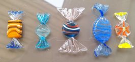 5 Glasbonbons 4-6cm