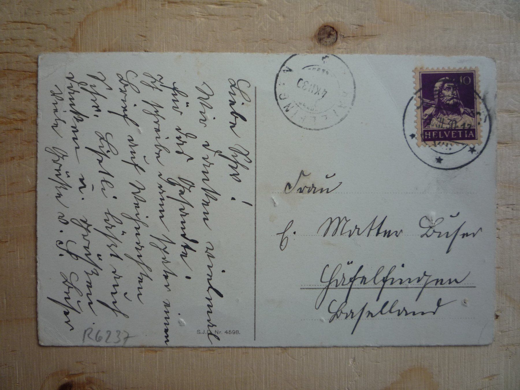 Cartoline postali: Blume mit Bibelspruch, 3.XII.30 – Usato da Rieden SG venduto da Brockehuesli 5