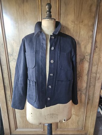 veste toile épaisse noire T 40 neuve