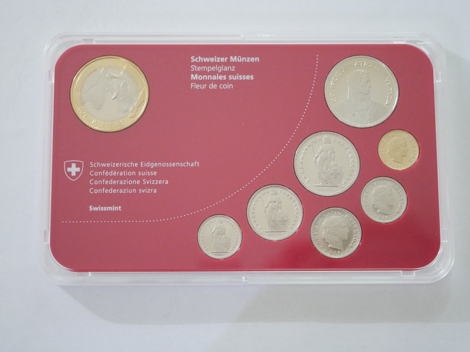 Tutti le monete: Münzsatz 2012 Combats de Reines stgl. ***TOP*** – Nuovo e nell'imballaggio originale da Kreuzlingen venduto da Samson01 1