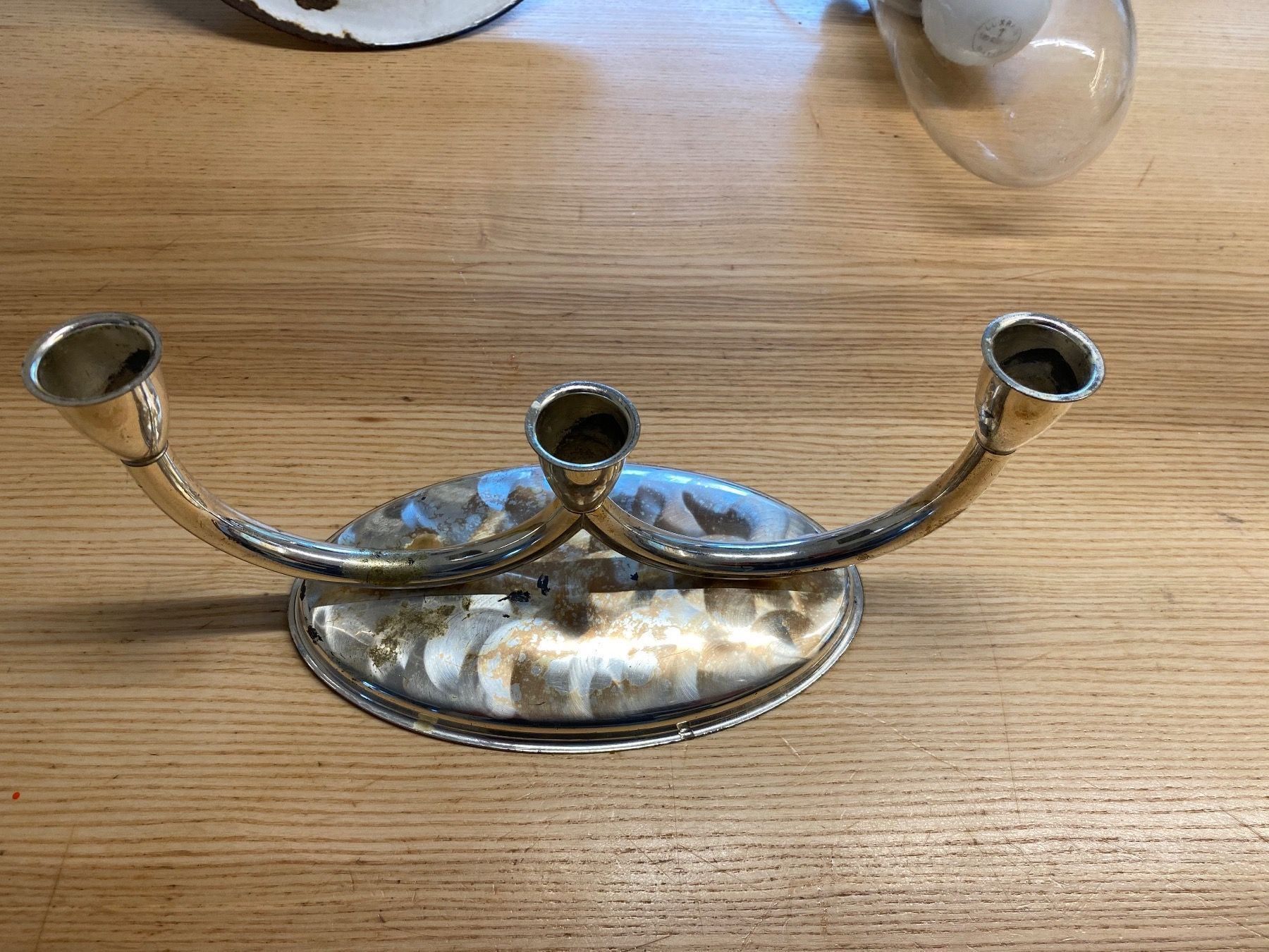 Kerzenständer: Alter Kerzenständer – Gebraucht aus Mosnang von Goldwasser