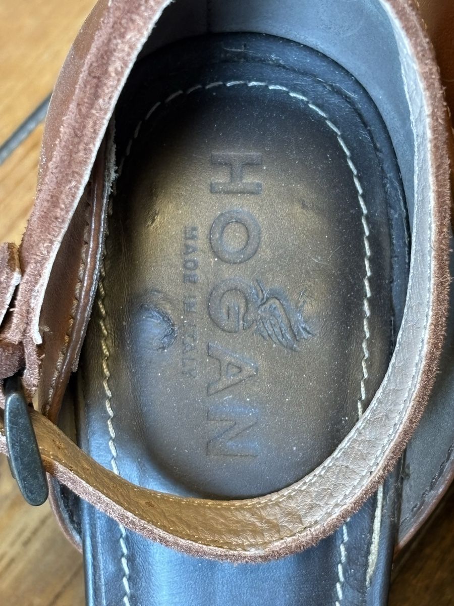 Hogan Scarpe da donna: Sandales compensées Hogan cuir marron 40 – Usato da Dotzigen venduto da SecondHandGems 8