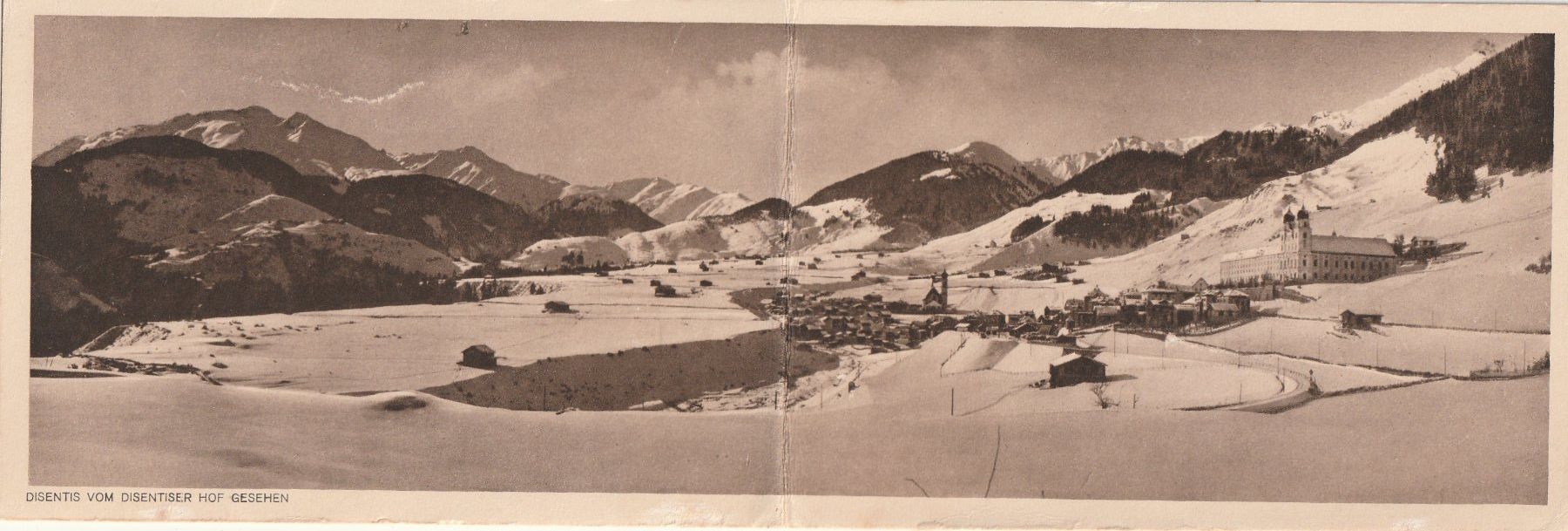 Cartoline postali: Disentis Doppelkarte – Usato da Rorschacherberg venduto da fratovi2