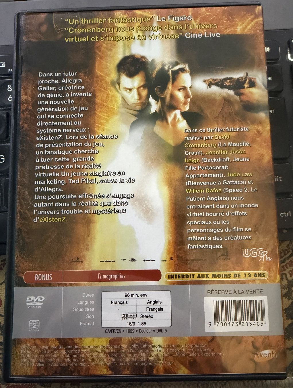 Tutti i DVDs: eXistenZ (1999) - DVD – Usato da Semsales venduto da __Florian__ 2