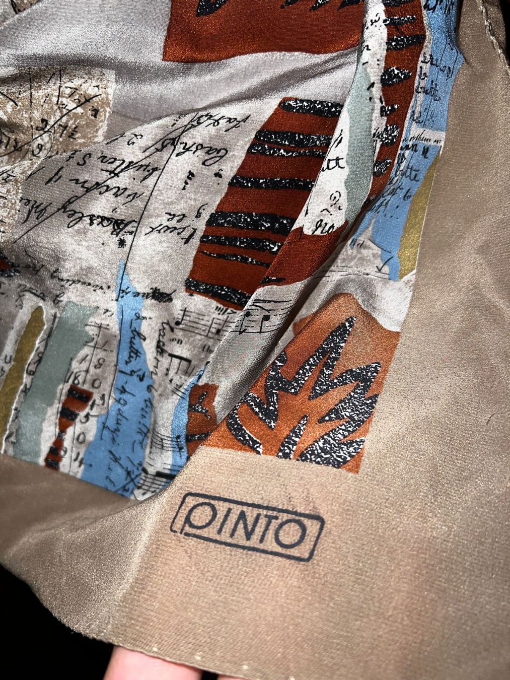 Foulard & Sciarpe: Pinto Seidentuch 86x86 Muster Vintage – Usato da Winterthur venduto da Dejv 1