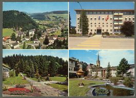 AK color Dussnang TG Multiview 4x, Kneipp - Kurhaus ≈ 1976 