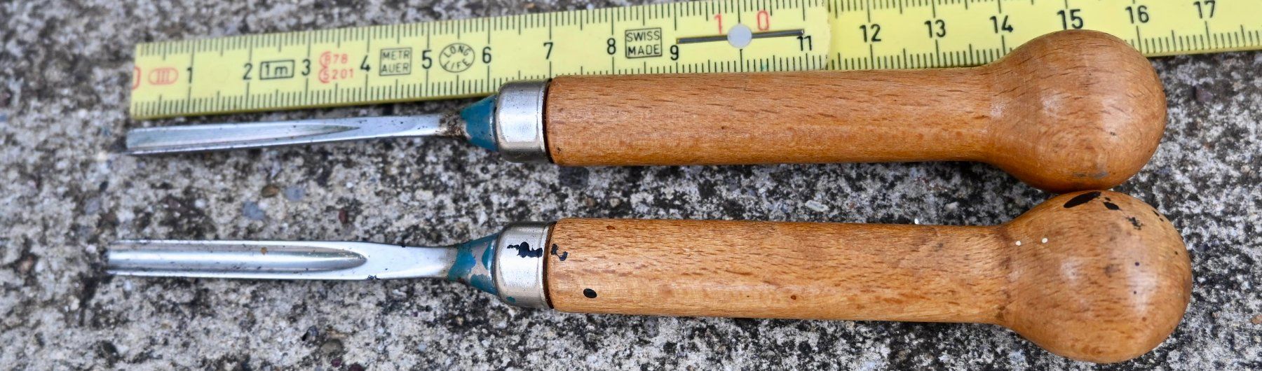 Tutti gli attrezzi: 2 VINTAGE Hohlmeissel klein – Usato da Pfaffhausen venduto da mono_rec 2