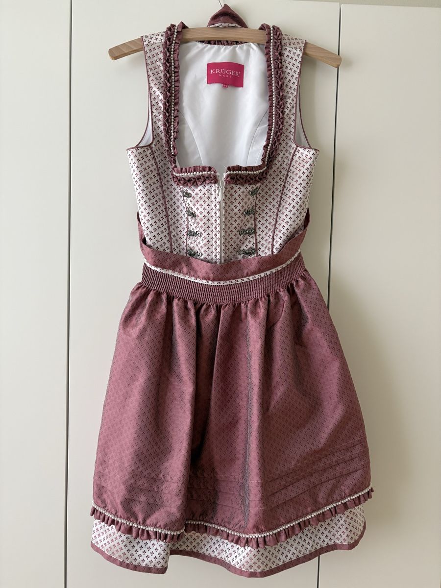 Krüger Robes: Dirndl, Krüger, Gr. 34, weiss/ rosa – D'occasion à Stans par sil_k5f5