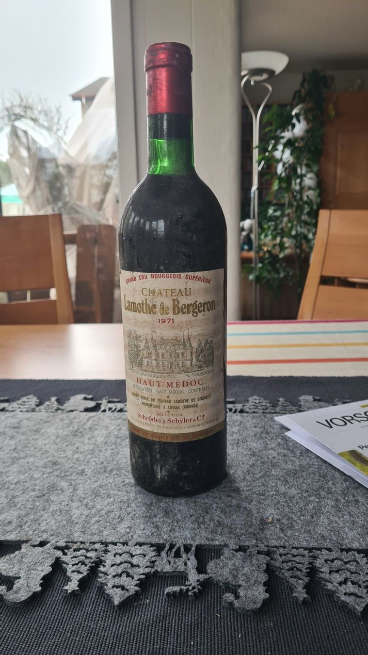 Vino: Chateau Lamothe de Bergeron 1971 Rotwein – Nuovo e nell'imballaggio originale da rafz venduto da surri01