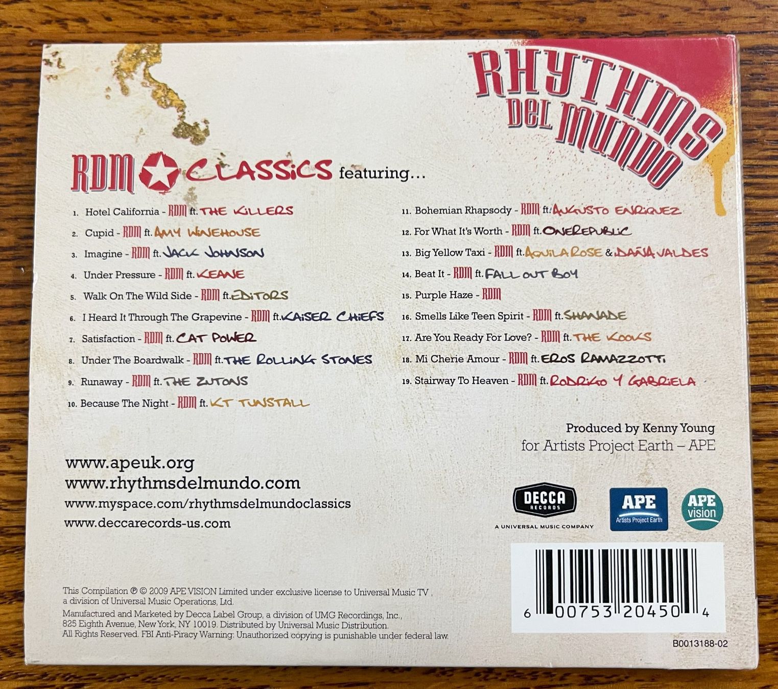 CD: RHYTHMS DEL MUNDO Classics CD – Usato da Oftringen venduto da Vucki 1