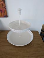 2-stufige Etagère weiss