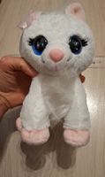 Süsses Kuscheltier Katze weiss Plüschtier Stofftier Katze