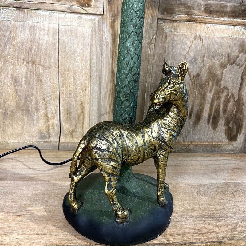 Lampen: Lampe Zebra mit Palme – Neu und originalverpackt aus Schaffhausen von AtelierPudesco 1