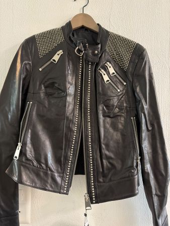 Kobakko Milano Lederjacke, Gr. 42, Schwarz!