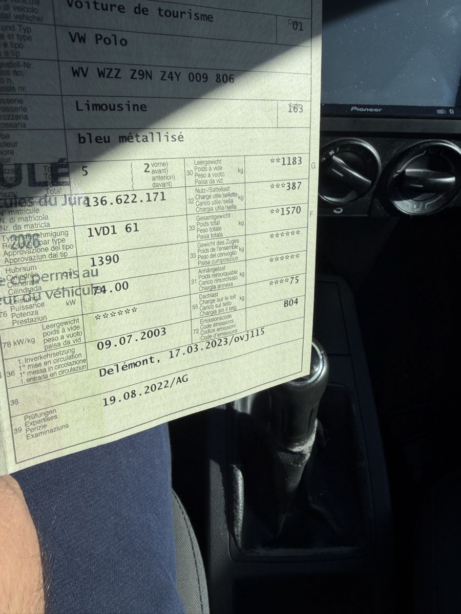 VW Autos: Polo  – D'occasion à La Chaux-de-Fonds par Transportchezmax 3