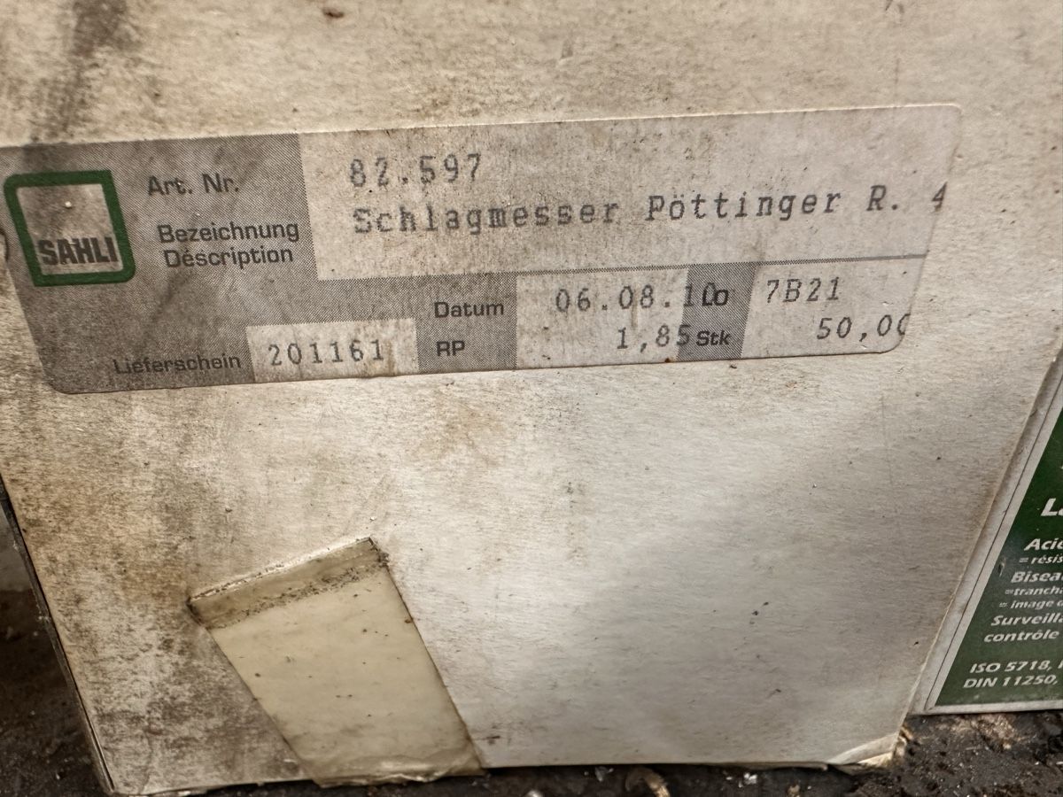 Pöttinger Raccolta foraggio grezzo: Messerklinge Pöttinger – Nuovo e nell'imballaggio originale da Dreien venduto da boedmelicity 1