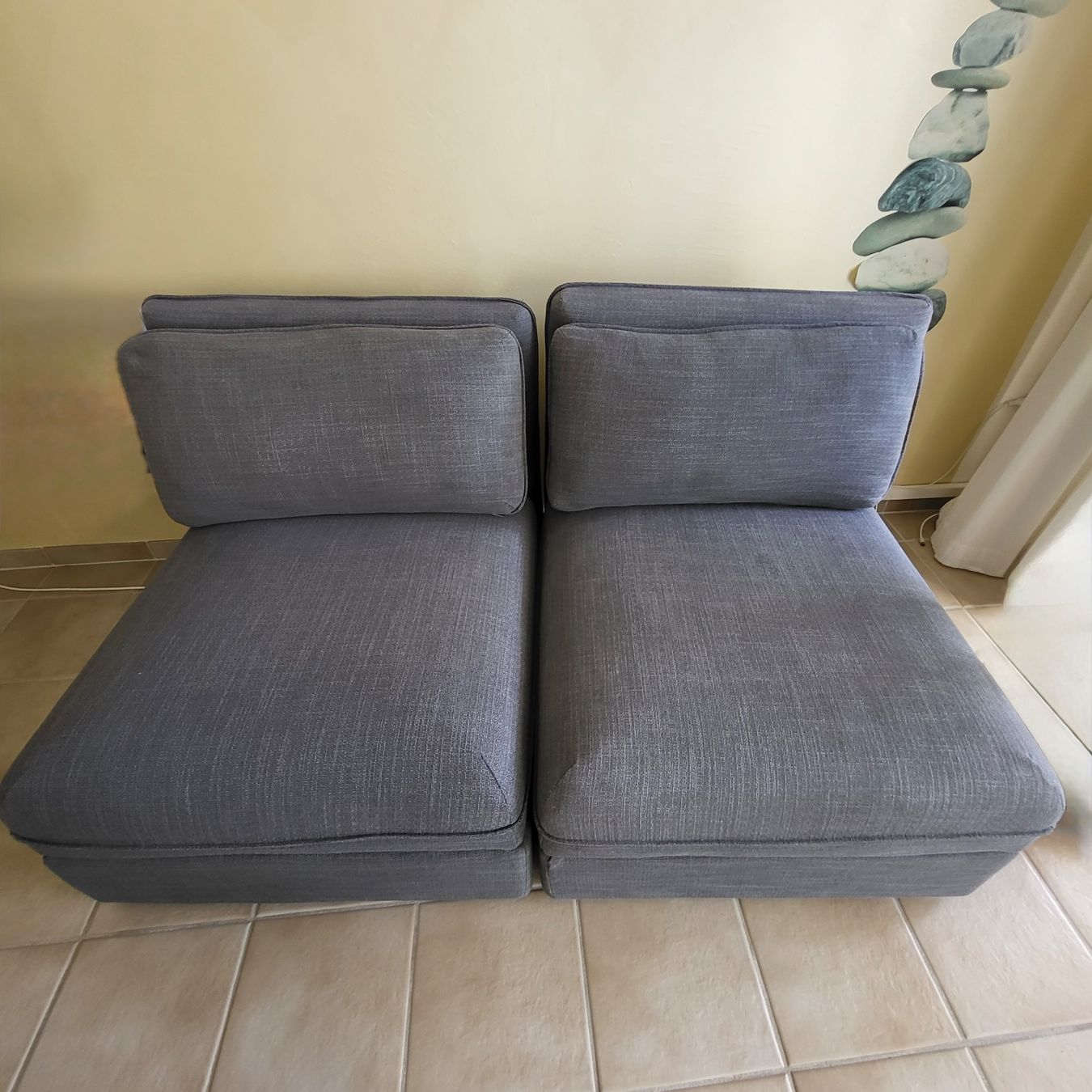 Ikea Divani: Sitzelement Vallentuna grau 2 Stück – Usato da Berikon venduto da Zimmerlinde5