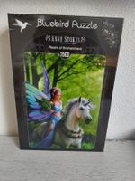 1500er Puzzle, Bluebird, Elfe auf Einhorn