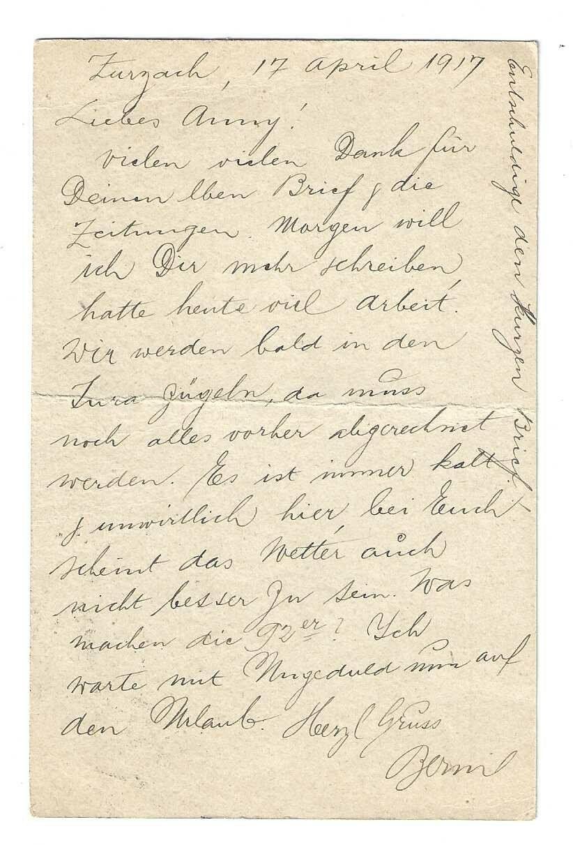 Tutti i francobolli: Feldpostkarte "Grenzdetachement Aargau" , 1917 – Usato da Weinfelden venduto da Fortuno 1