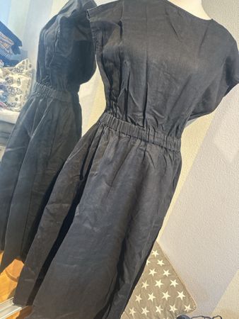 Leinenkleid Gr. 36 schwarz 