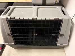 Hundetransportbox grau guter Zustand