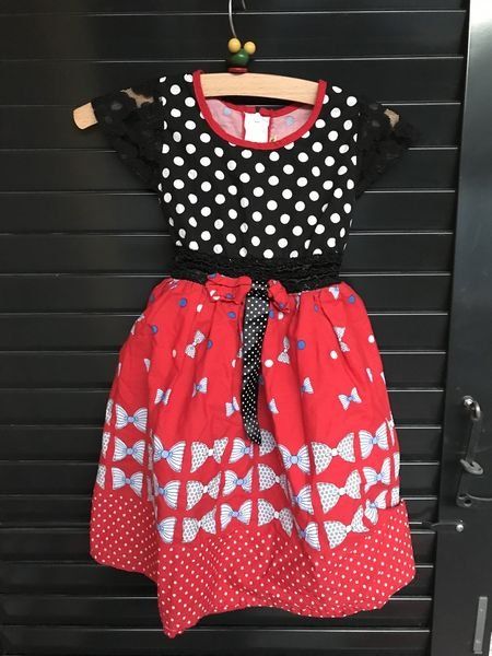 Kleider & Röcke: Mädchen Kleid rot schwarz 92 – Gebraucht aus Bergdietikon von antovale
