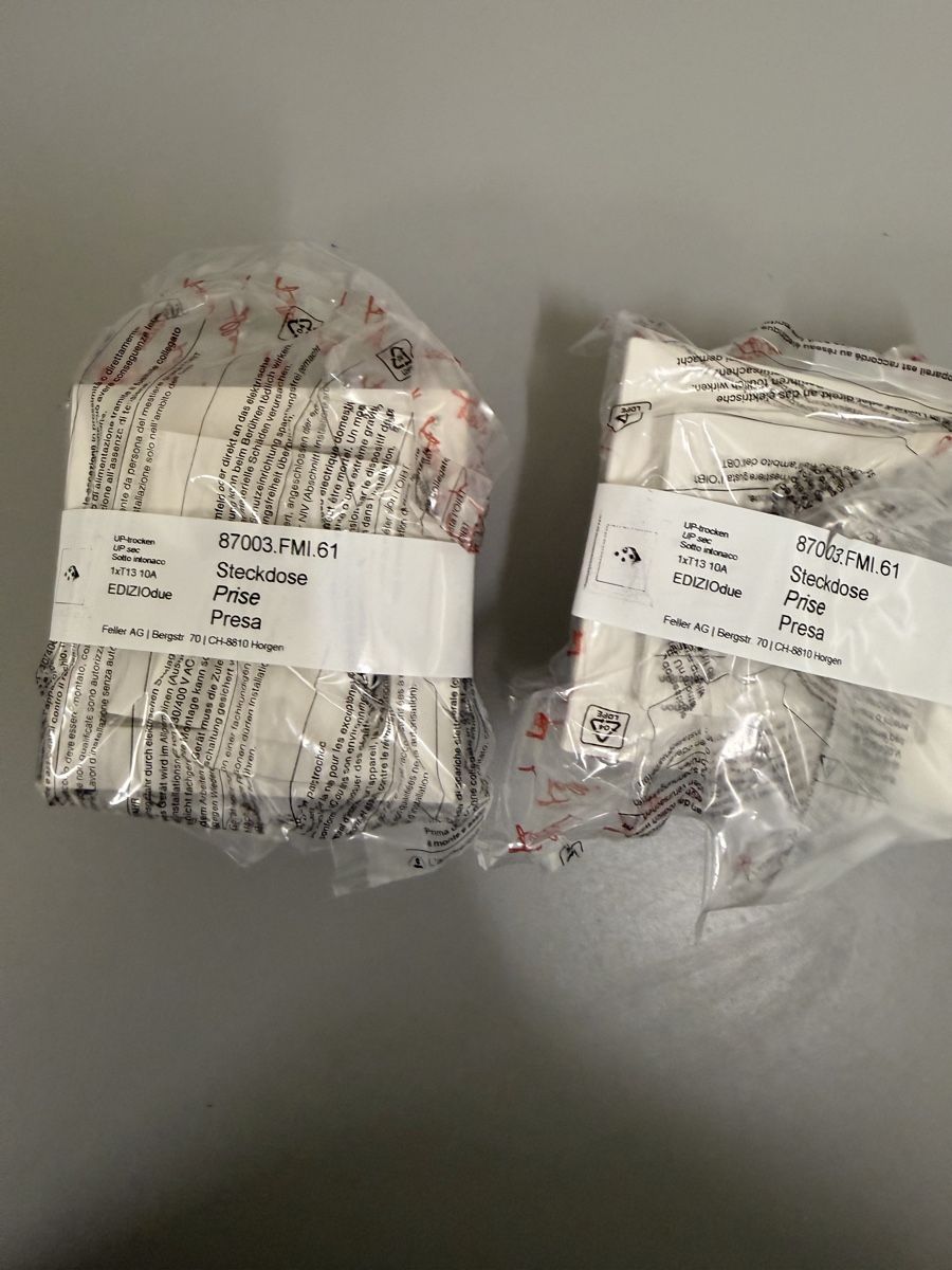 Feller Stecker: Steckdose 1fach 2x Feller – Neu und originalverpackt aus Zürich von papaplatte