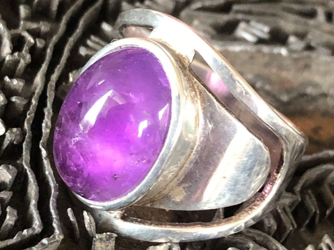 Pietre preziose: AMETHYST Cabochon Silber Ring !!! Grösse: 54 – Nuovo (secondo la descrizione) da Seftigen venduto da tigers12