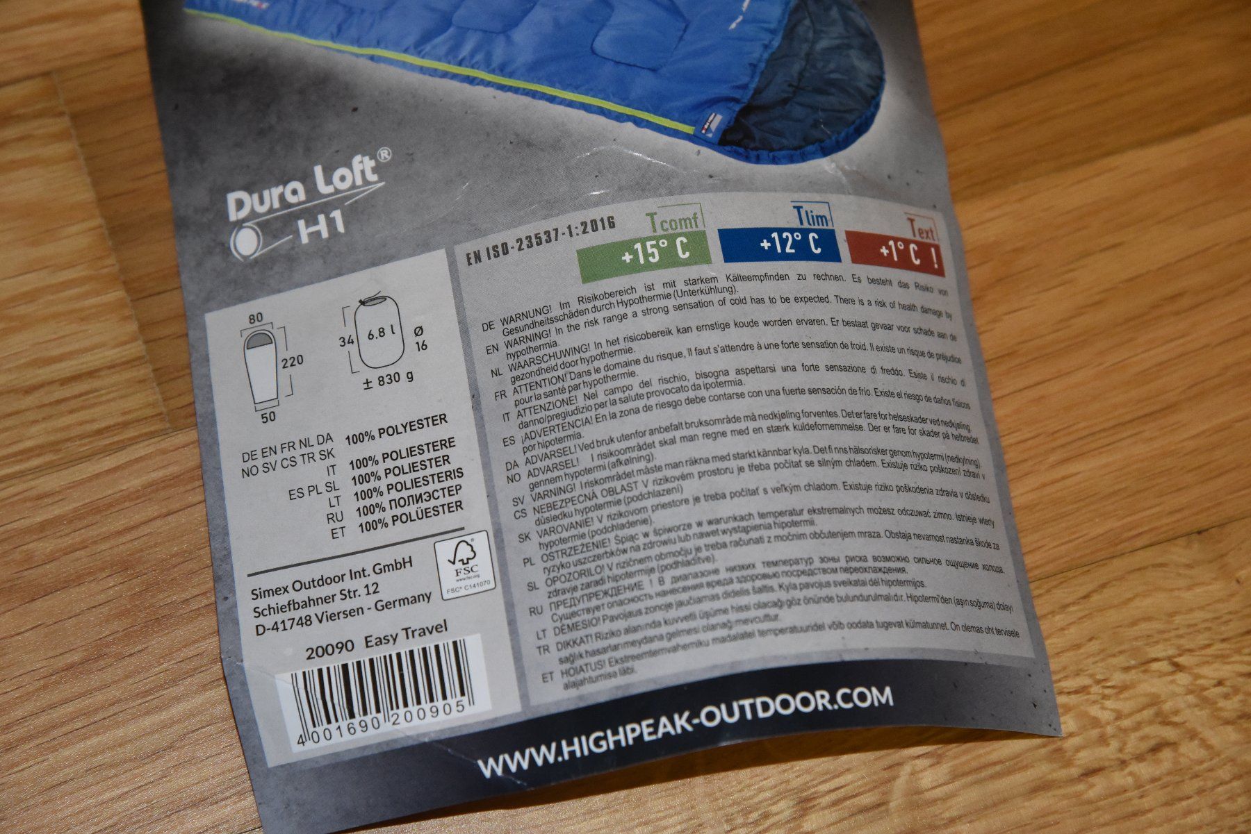 Sacchi a pelo: Schlafsack HIGH PEAK - neuwertig! – Usato da Frauenfeld venduto da Jasan 6