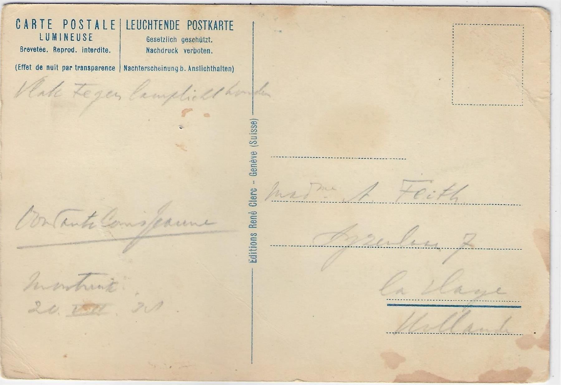 Cartes postales: Chateau de Chillon (Eeffet de nuit par – Antique à Ettingen par Kartenplanet 1