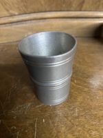 Zinnbecher, Vintage, Schweizer Handarbeit, Top Zustand!