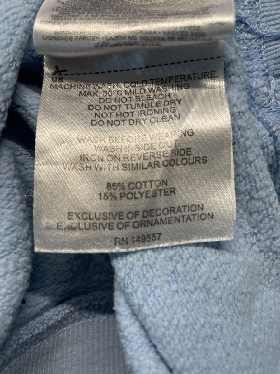Maglioni & Felpe: Pullover/Sweatshirt Hellblau Gr. S mit Aufdruck – Usato da Neuenkirch venduto da balani 5