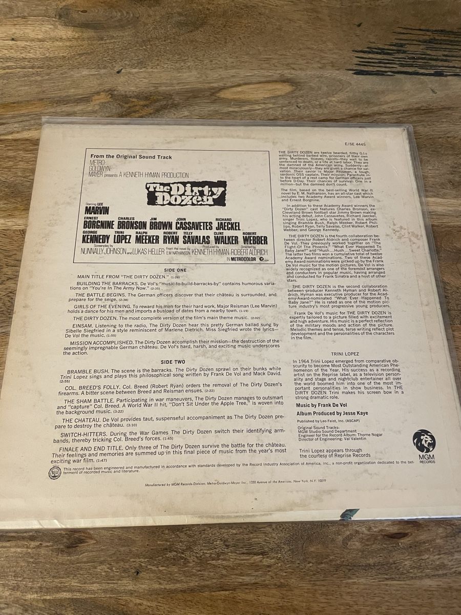 Dischi in vinile: The Dirty Dozen - Frank De Vol – Usato da Hombrechtikon venduto da baersandro 1