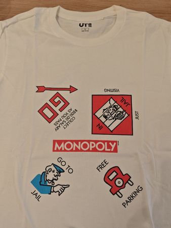 Uniqlo UT Monopoly T-Shirt, Grösse L, Sommer-Hit!