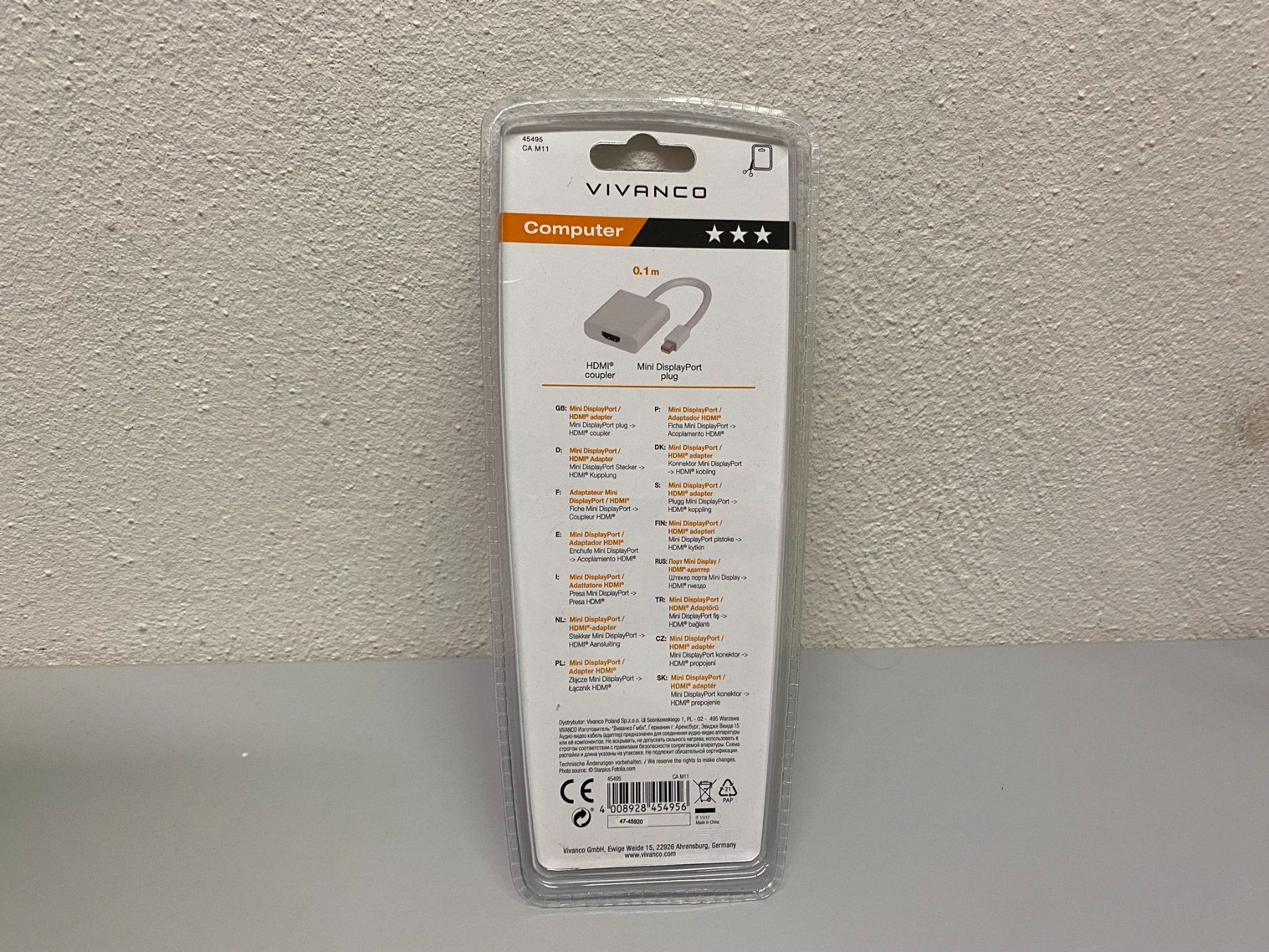 Adattatori: Vivianco Mini DisplayPort/HDMI Adapter – Nuovo e nell'imballaggio originale da Hochdorf venduto da av-electronics 1