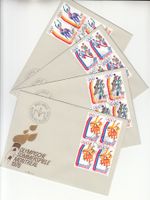 LBK 589 - 592 im 4er-Block FDC