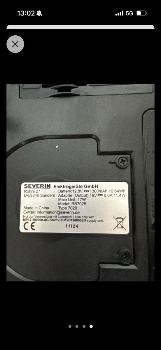 Staubsauger & Zubehör: Saugroboter Severin Chill - – Gebraucht aus Dietikon von van_f6m5 3