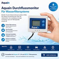 Universal 3/8 " Durchflussmonitor für Wasserfiltersysteme