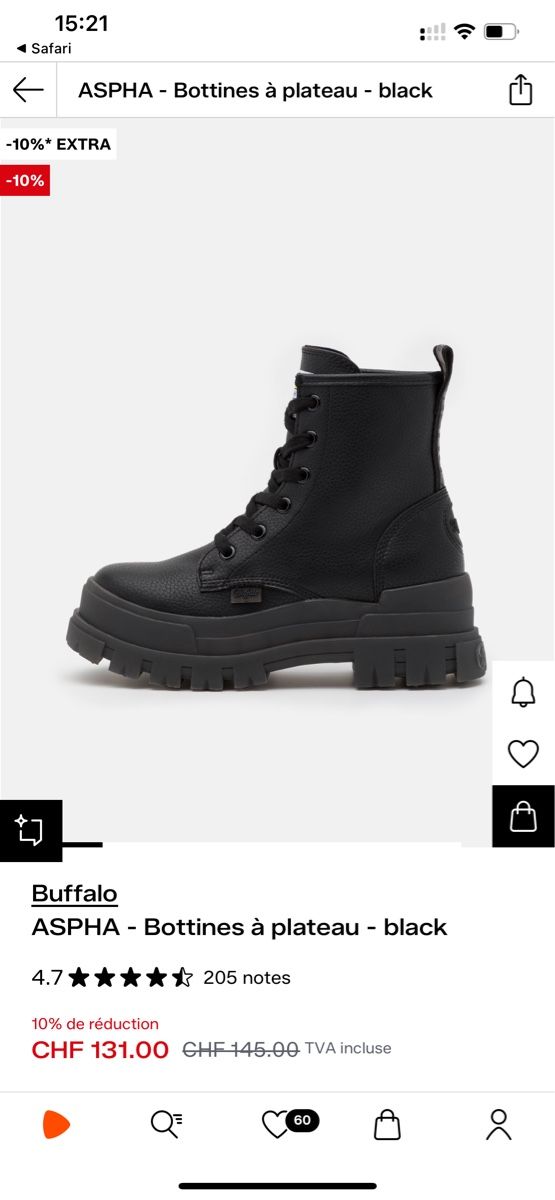 Buffalo Damenschuhe: Buffalo ASPHA - Plateaustiefelette - black – Neu (gemäss Beschreibung) aus Bern von zoe_g6g6 1