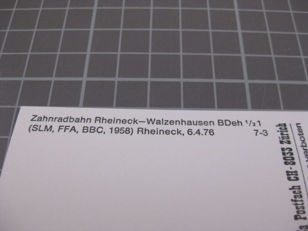 Cartoline postali: AK Bahnhof Rheineck mit Zahnradbahn – Nuovo (secondo la descrizione) da Malters venduto da Marosko 2