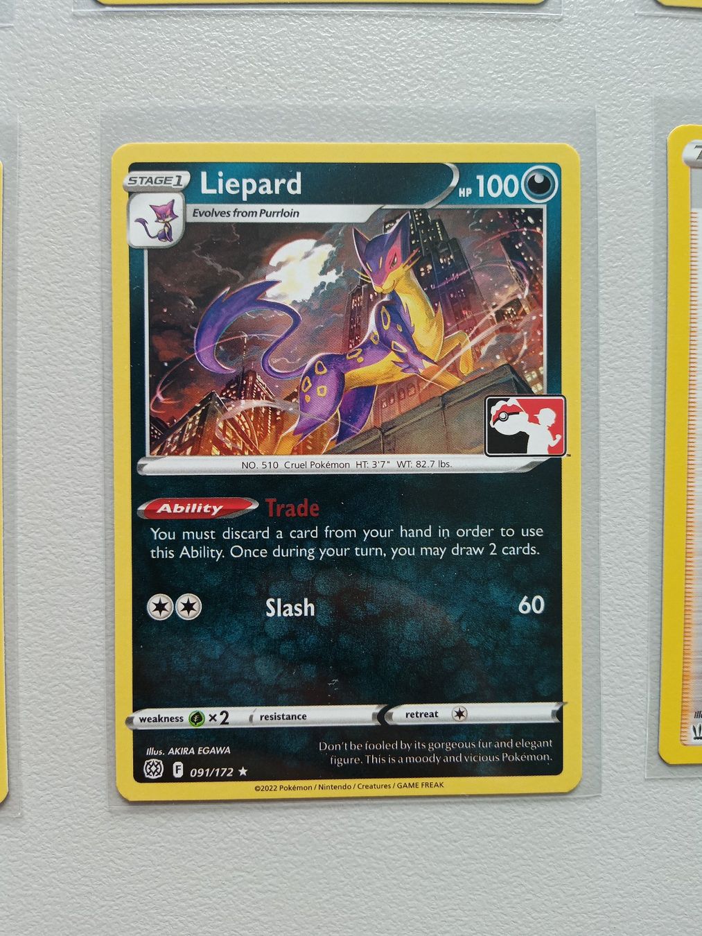 Pokémon Sammelbilder & Trading cards: Liepard - Pokemon TCG Prize Pack Stamp Stempel – Gebraucht aus Altstätten SG von GGsGameshop