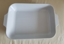 Schöne weisse Auflaufform aus Keramik 34cm, Swiss made