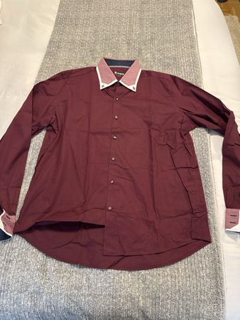 Chemise 7 Camicie bordeaux homme taille 2XL - État neuf