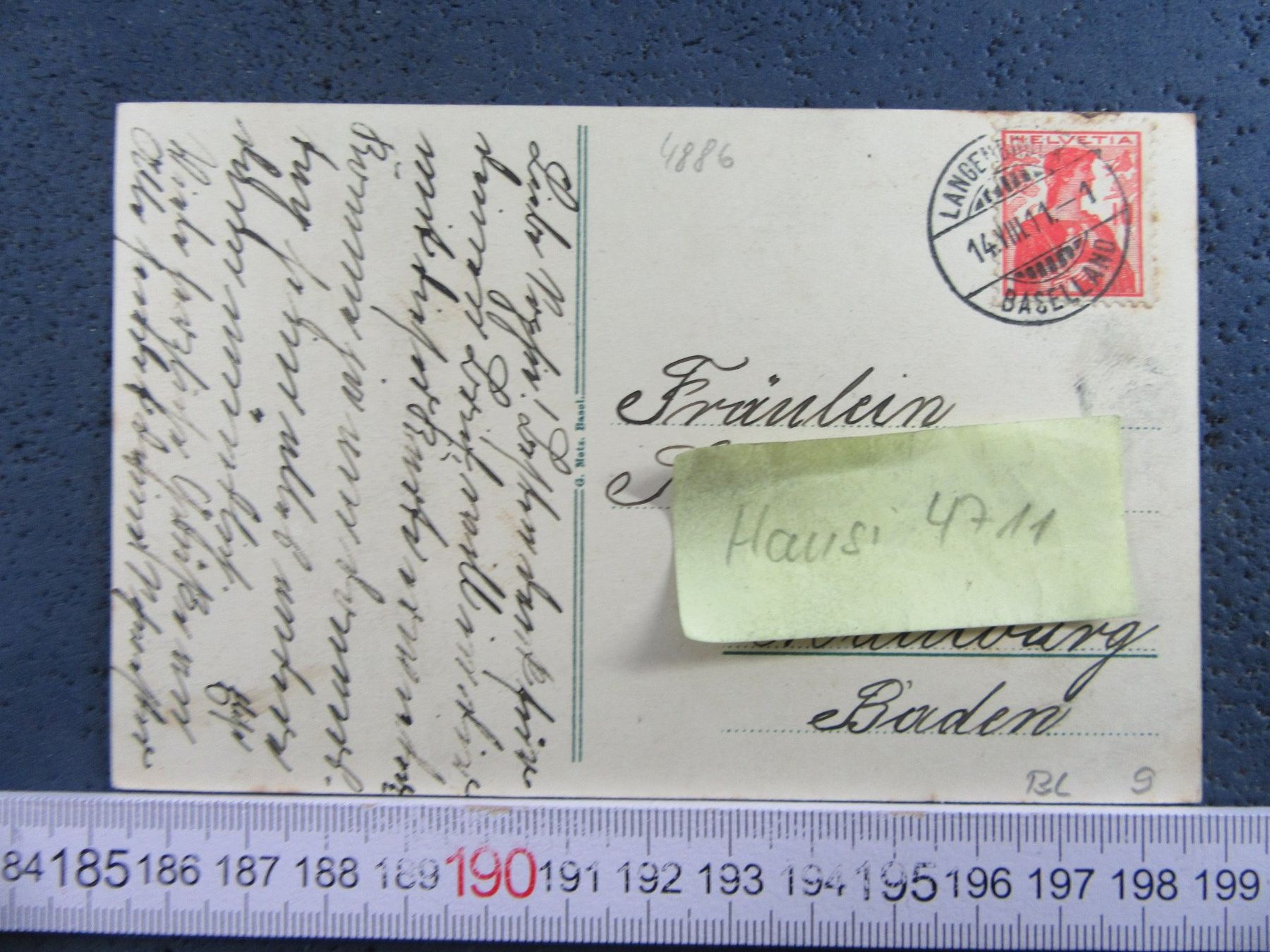 Cartoline postali: LANENBRUCK BL AK1911 – Usato da Ettingen venduto da Hausi4711 2