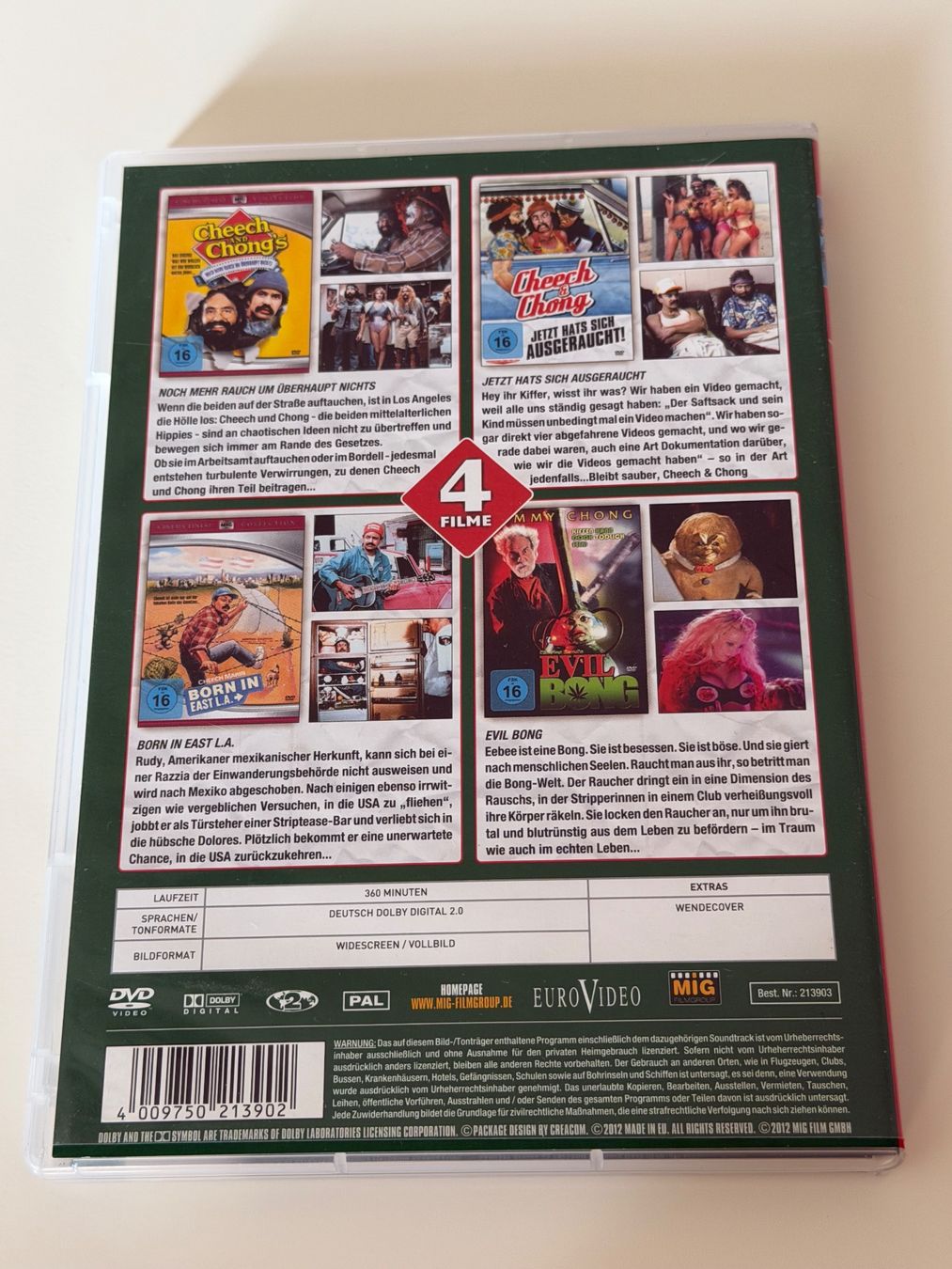 Tutti i DVDs: Cheech & Chong Box - 4 Filme – Usato da Altstätten SG venduto da sheamus 1