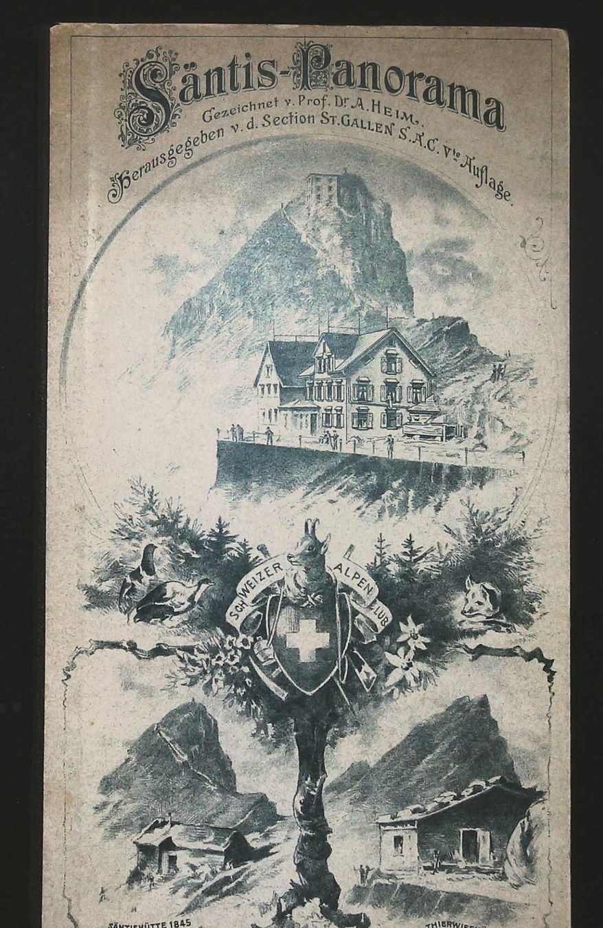 Cartine & Atlanti: Säntis Panorama von A. Heim um 1885 – Usato da Rafz venduto da Helvet32
